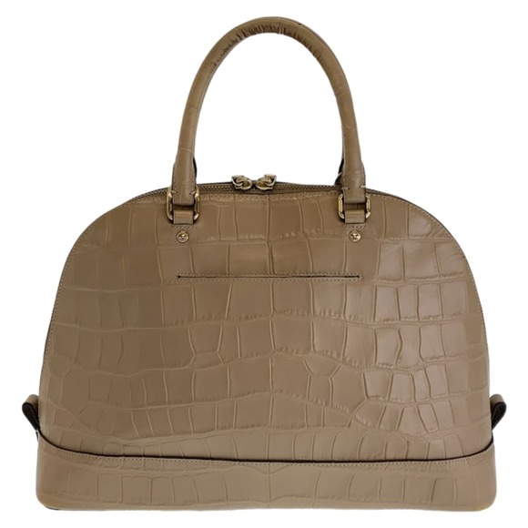 Coach Coach Madison Leather Handbag Beige Gold Leather Handbag - Picture 2 of 10